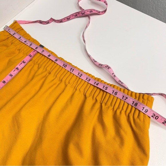 Imperfect J. Crew Factory Yellow skirt stretchy waist lined size 20 wool blend - Picture 7 of 14
